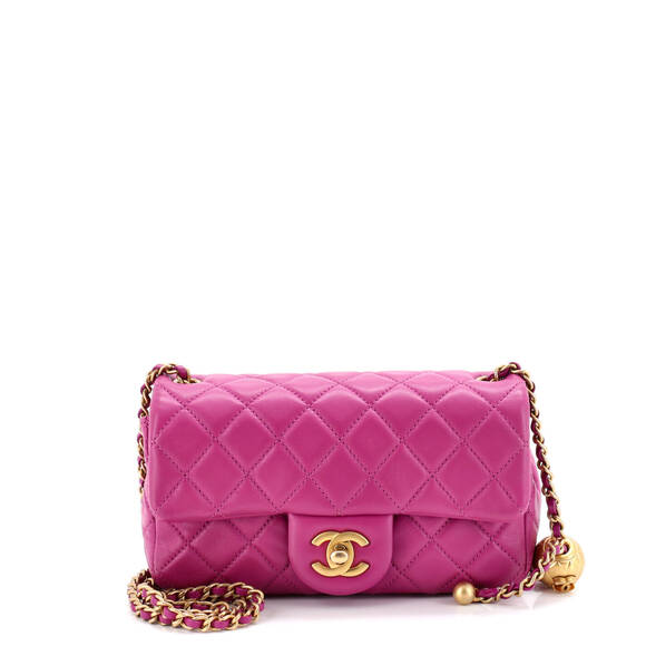Chanel Mini Pearl Crush Flap Bag Quilted Lambskin - Picture 1 of 6